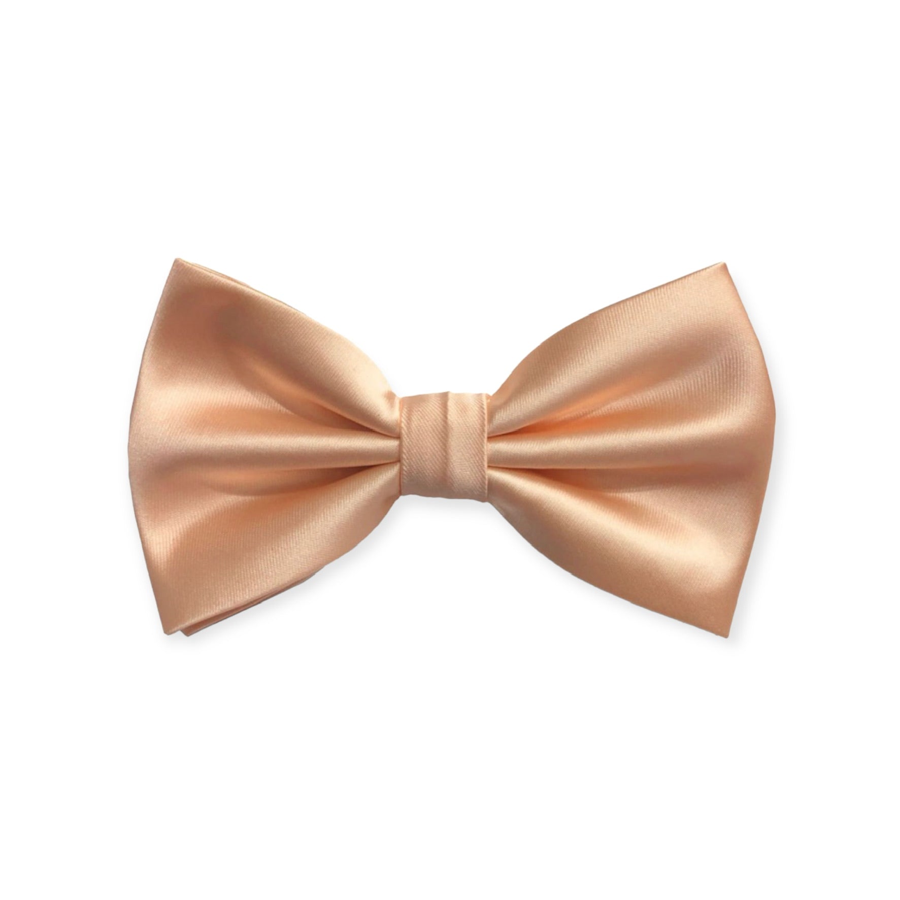 Solid Peach Bow Tie and Hanky